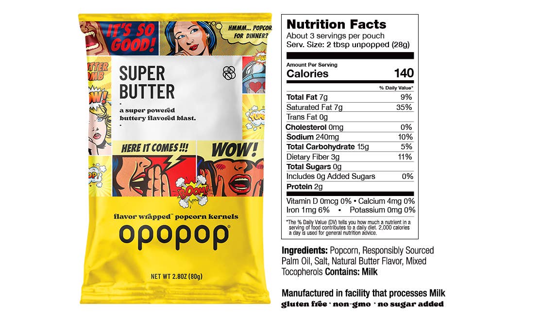Variety Show Flavor-Wrapped Popcorn Kernels Opopop