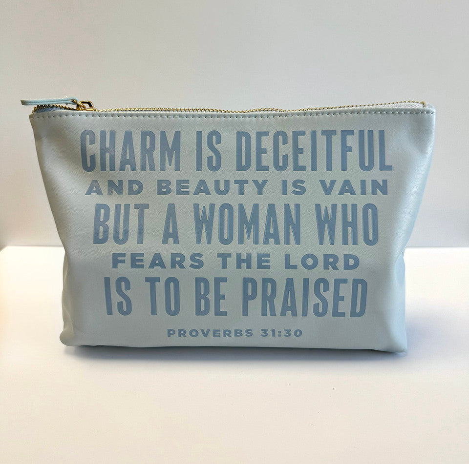 Proverbs 31:30 Catch All Pouch