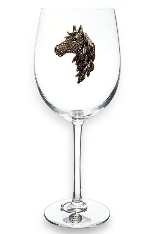 Horse Stemmed Wine Glass