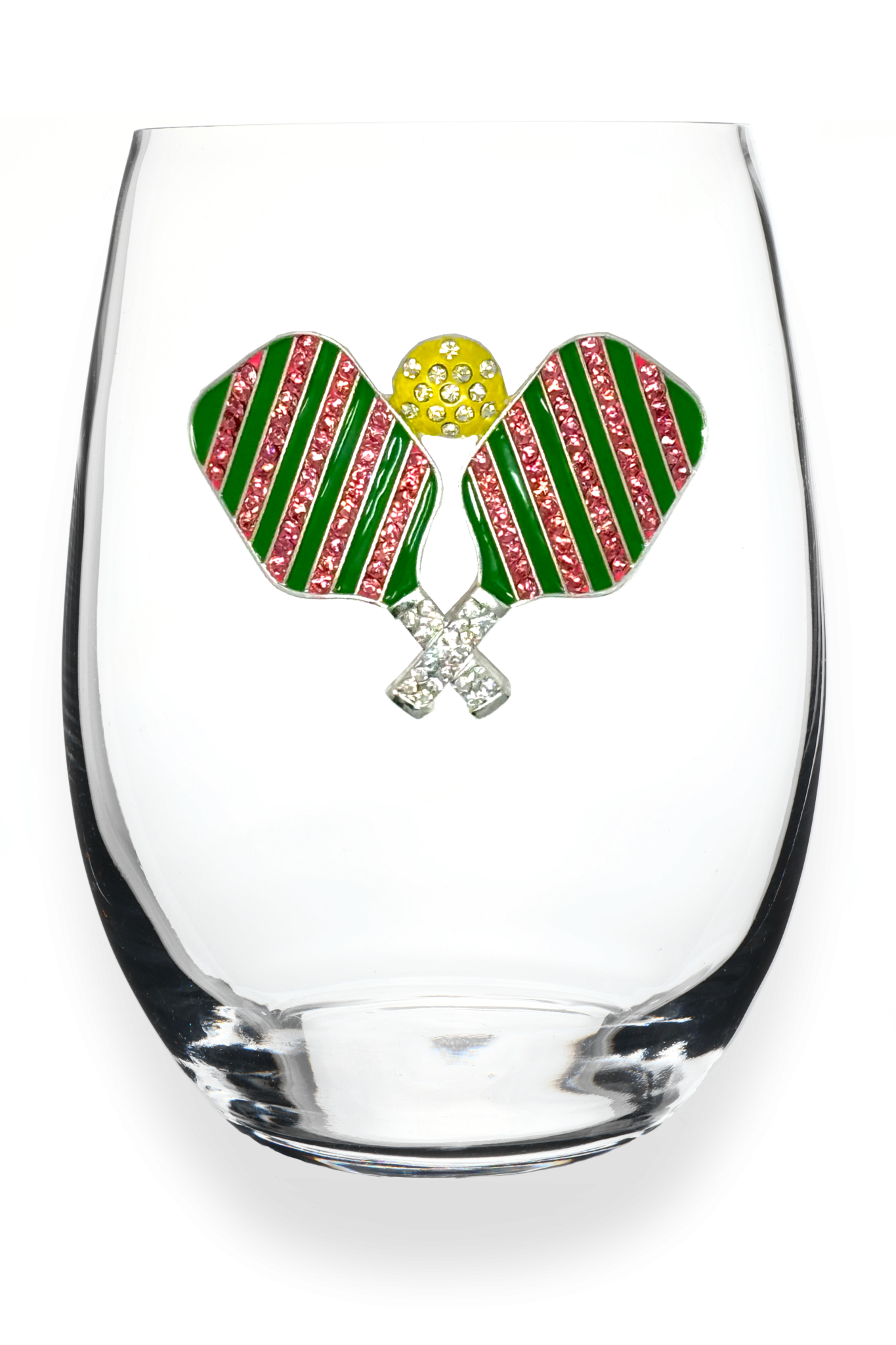 Pickleball Stemless Wine Glass