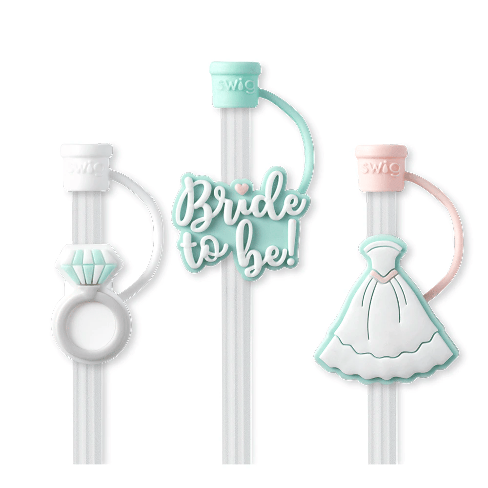 Bride to Be - Straw Topper Set