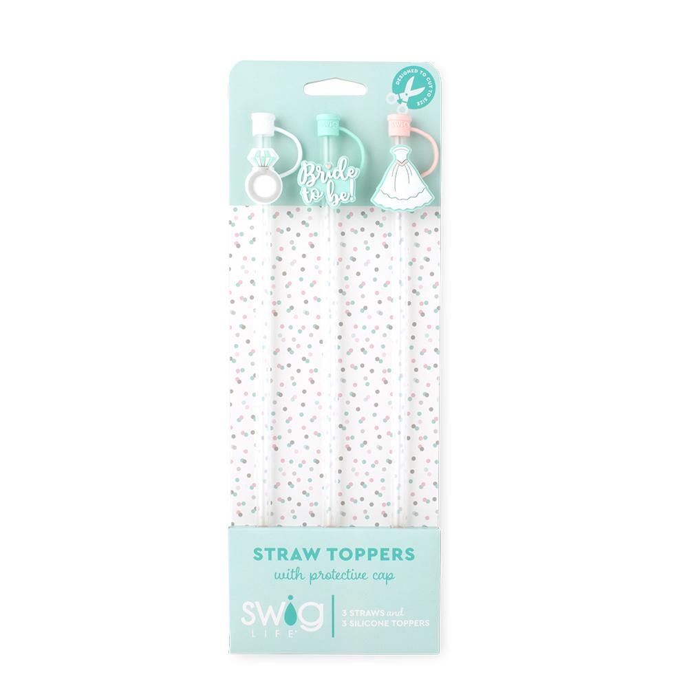 Bride to Be - Straw Topper Set