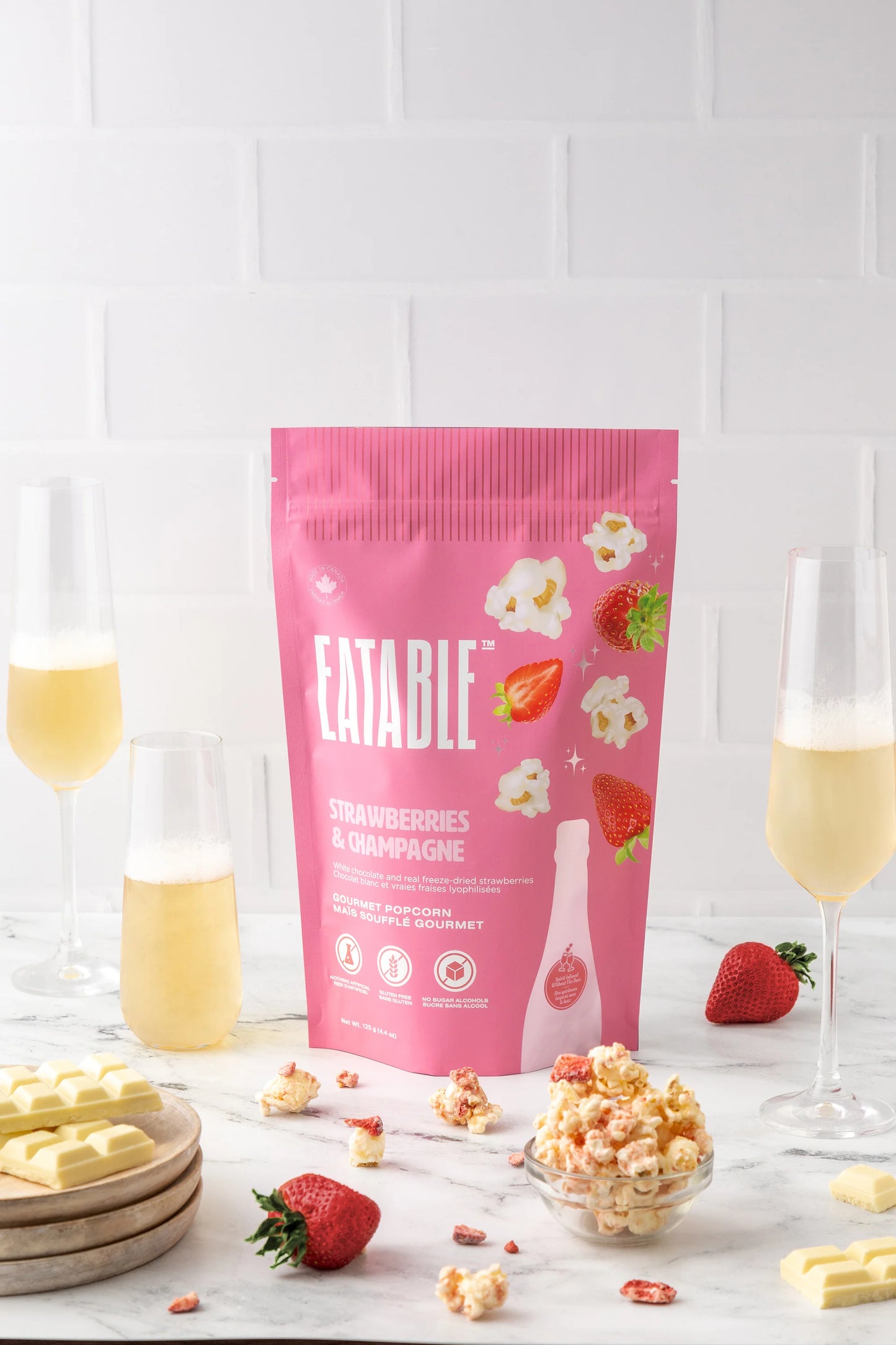 Strawberries & Champagne Popcorn