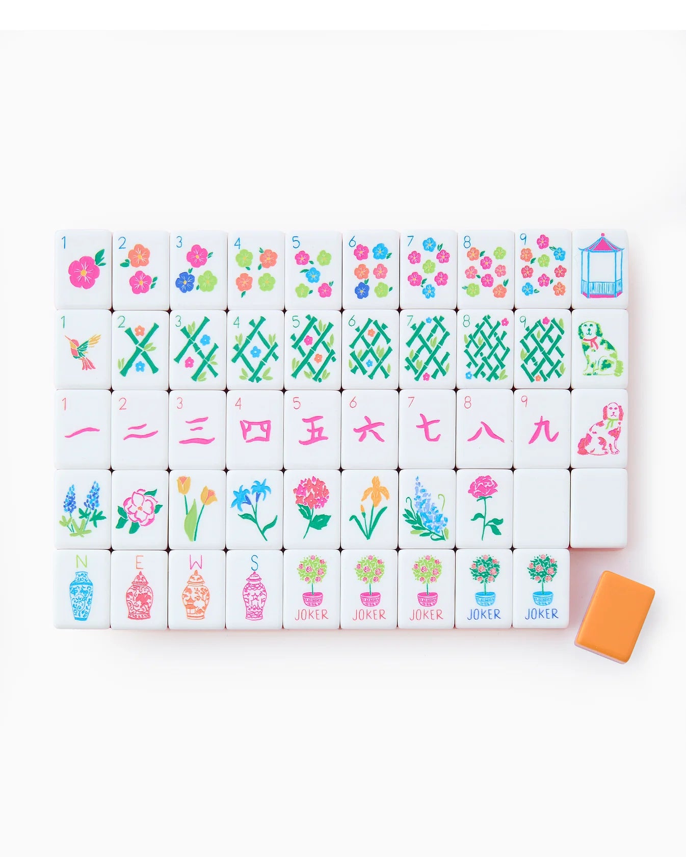 Mahjong Tile Set-Sunset