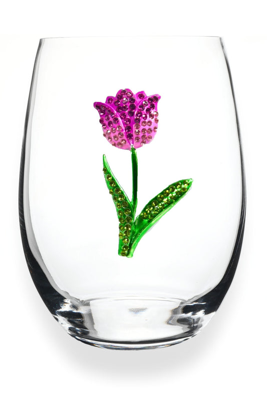 Tulip Stemless Wine Glass