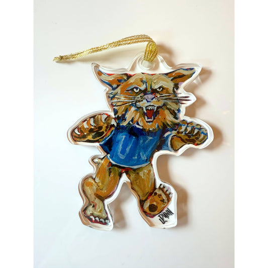 Acrylic Wildcat Ornament
