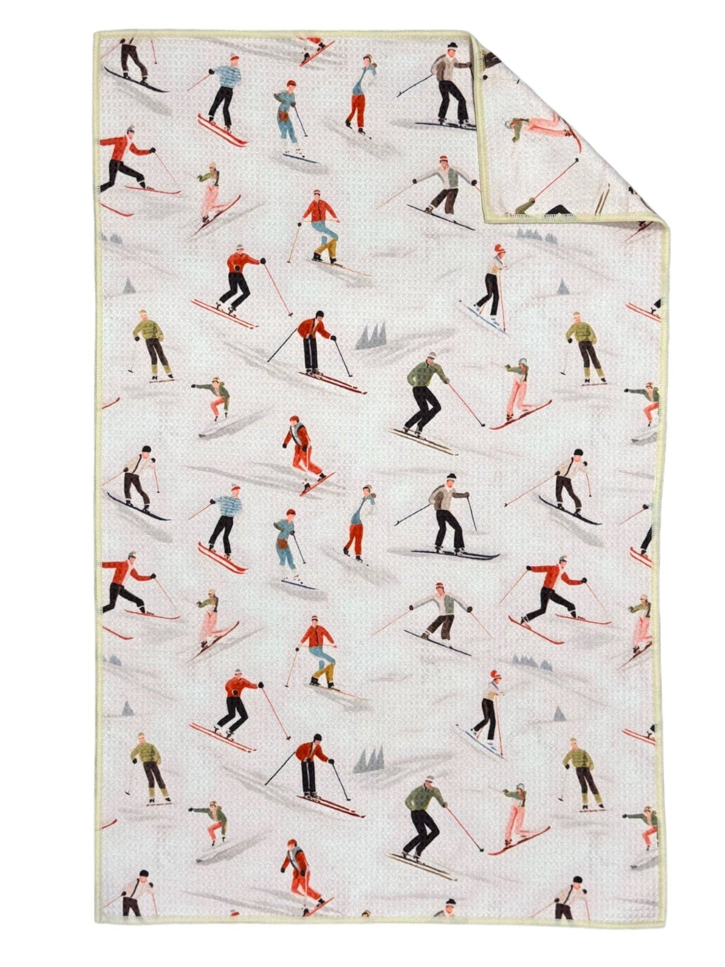 Vintage Skier: Double-Sided Hand Towel