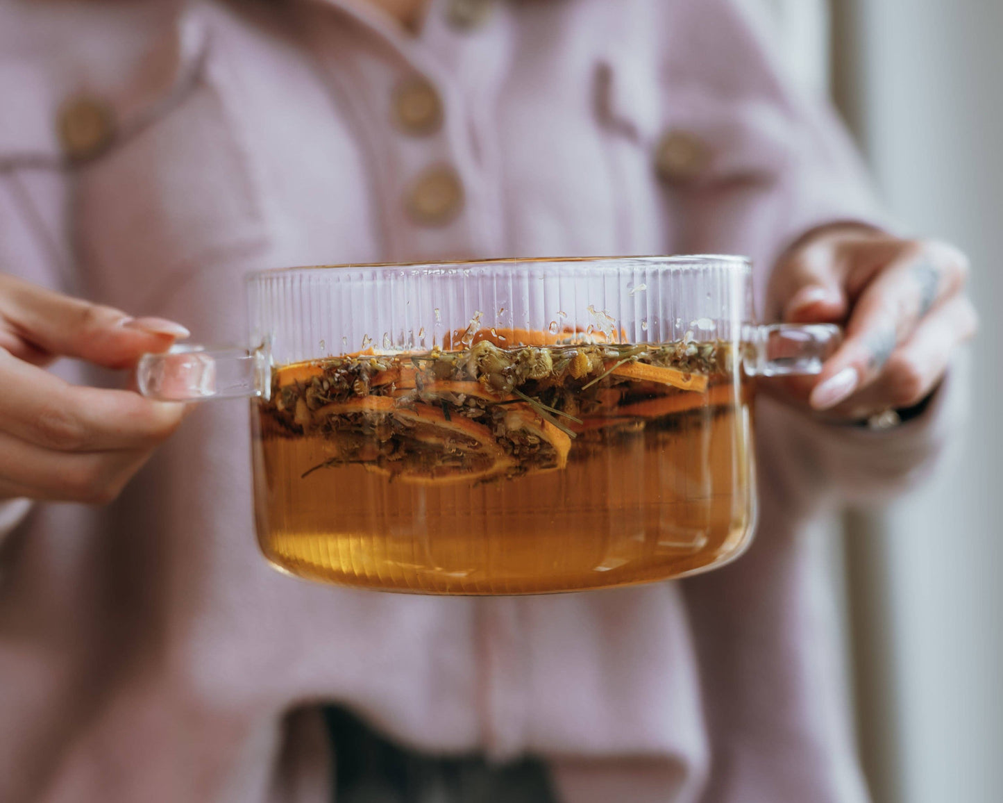 Wood & Glass Simmer Pot | Stovetop Potpourri