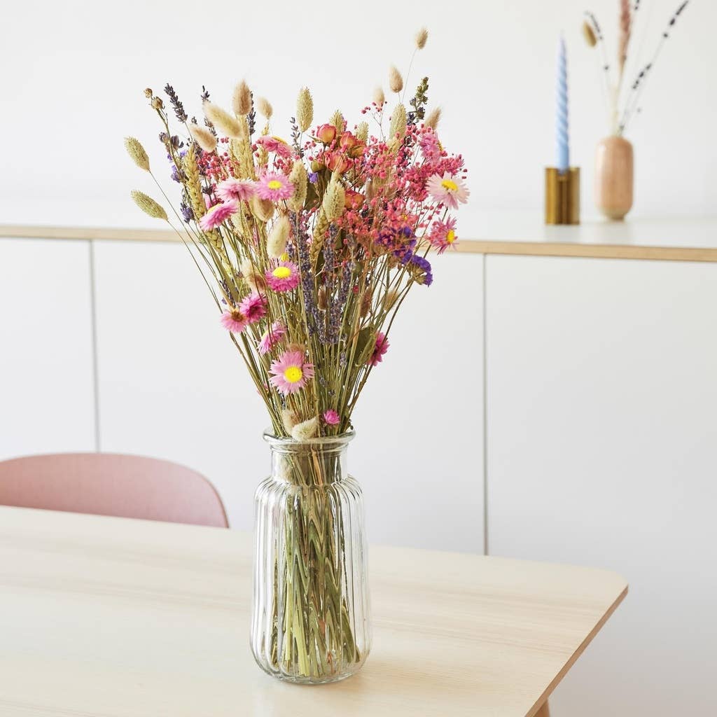 Dried Flowers - Field Bouquet - Pink: Large