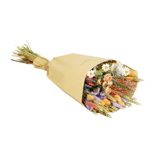 Dried Flowers - Field Bouquet Lavender Peach: Medium