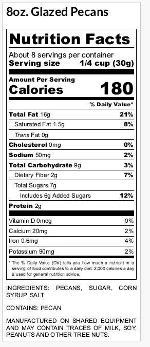 Cinnamon Glazed Pecans Coffee Style Pouch