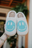 Slippers Aqua Smiley Face