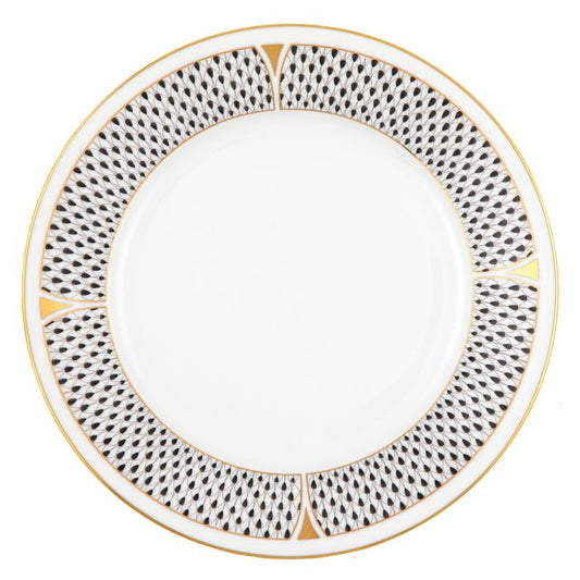 Dinner Plate Black Art Deco