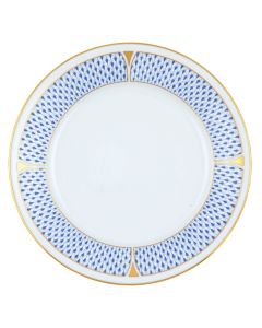 Dinner Plate Blue Art Deco