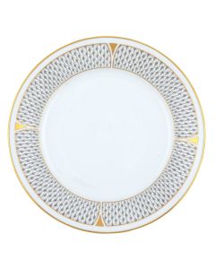 Dinner Plate Gray Art Deco