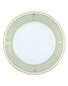 Dinner Plate Green Art Deco