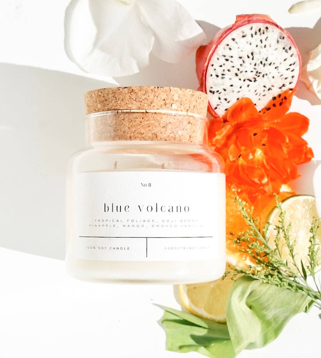 Blue Volcano 22 oz Candle - Forget Me Not Candles