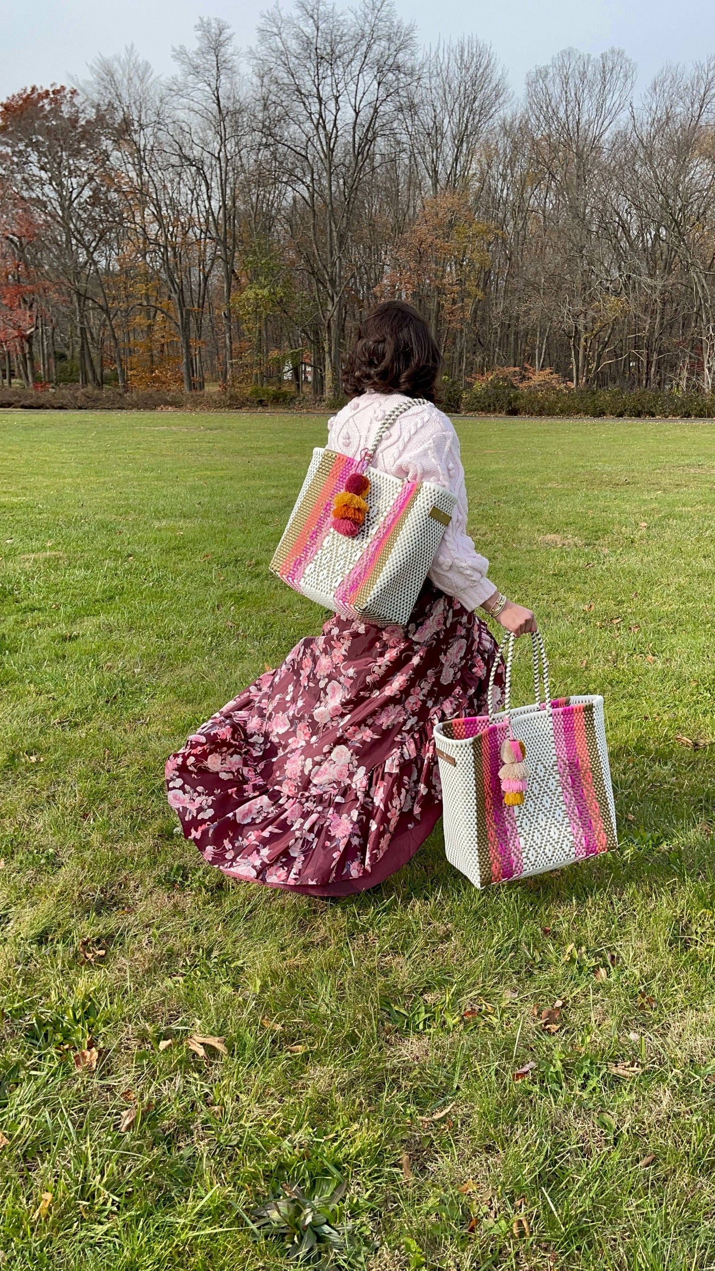 Tote Large Pink Sunset Citron