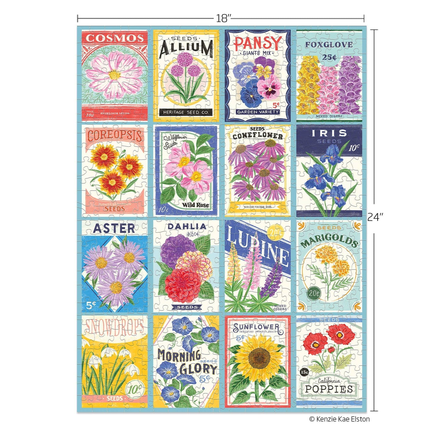 Puzzle Seed Packets 500 Piece