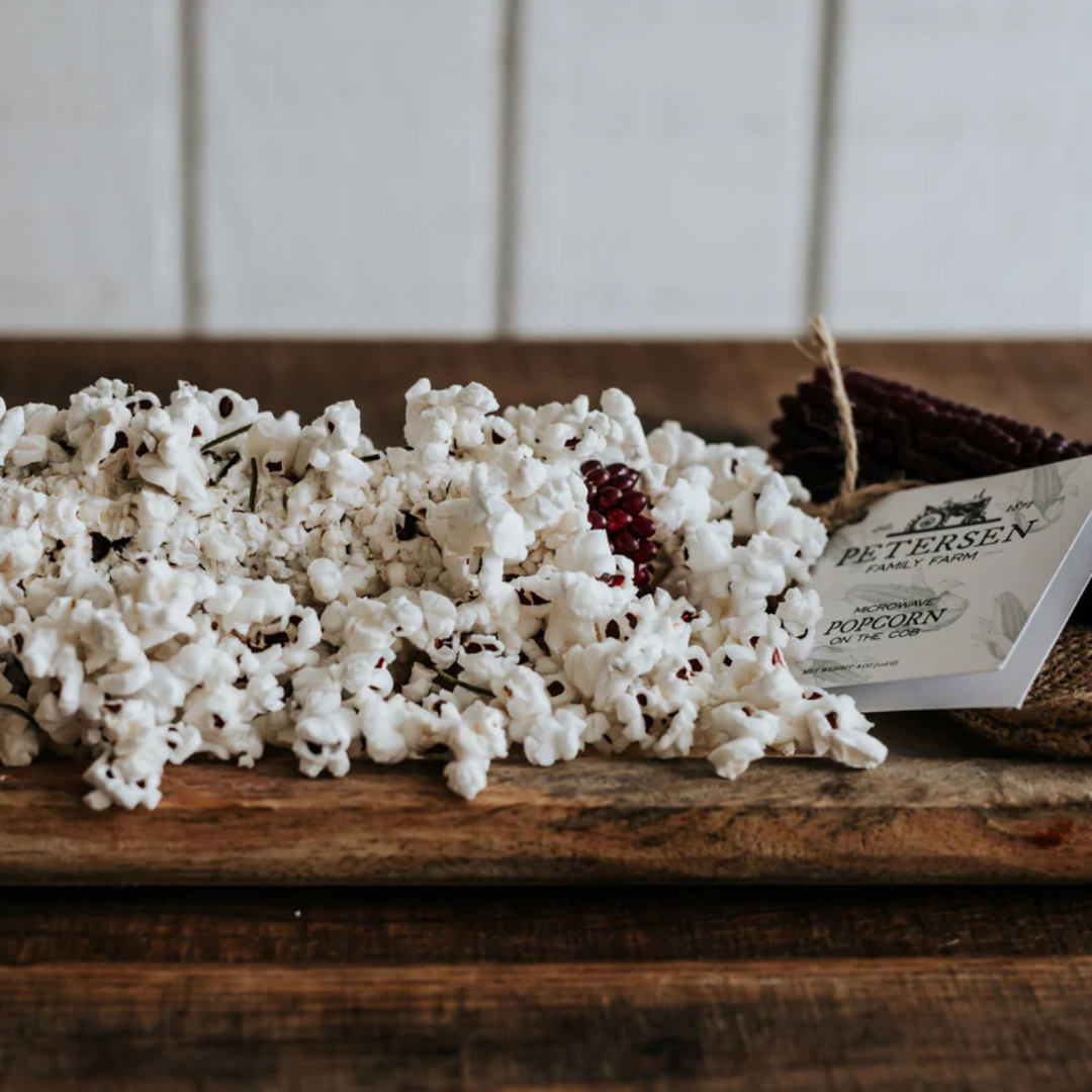Microwave Popcorn on the Cob - Hand-Harvested & Burlap