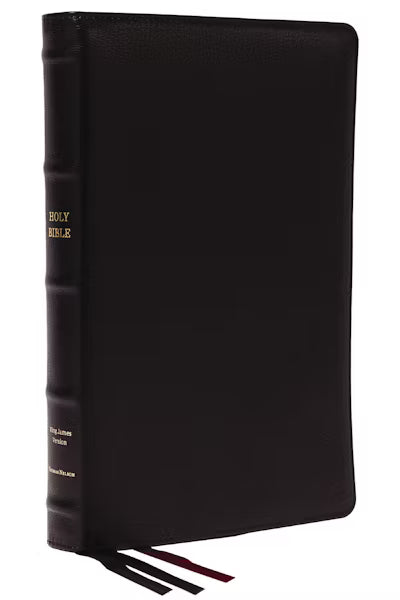 Bible KJV Thinline Large Print Black Leather