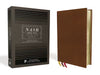 Bible NASB Thinline Brown Leather