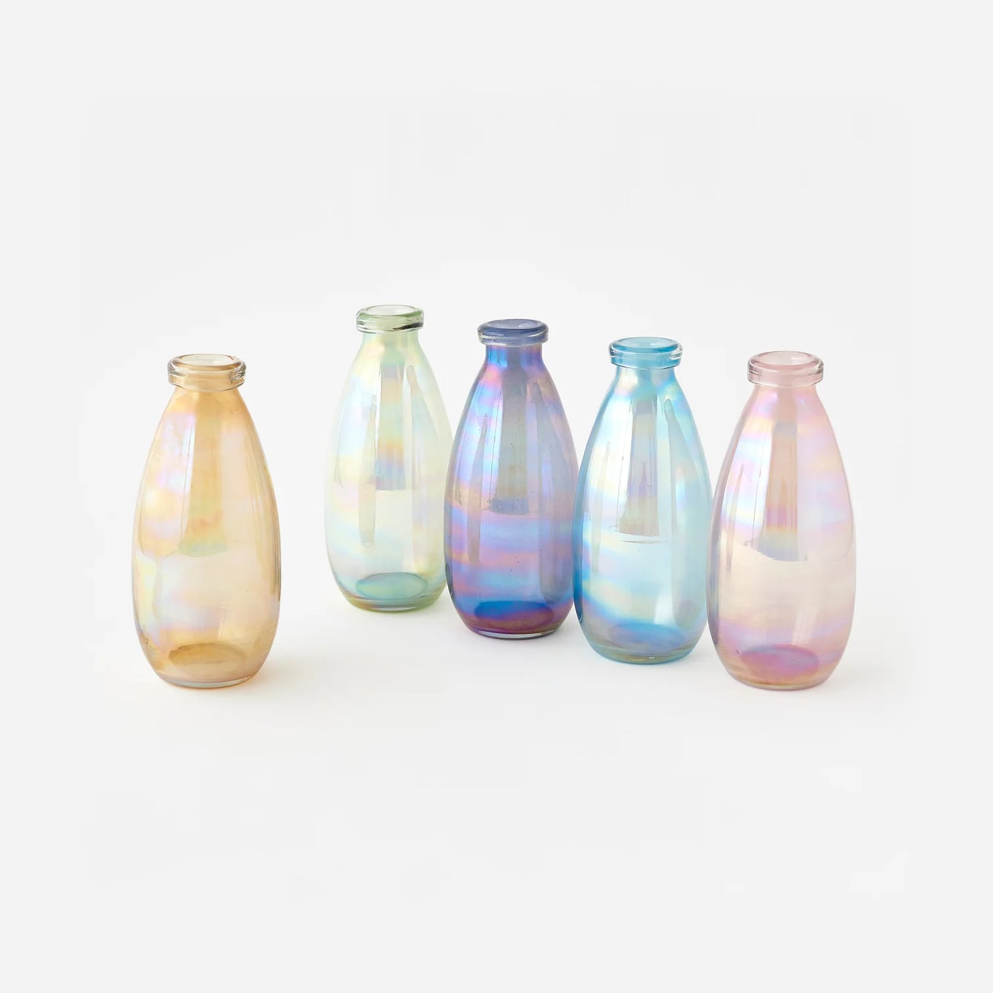Iridescent Bottle Vases