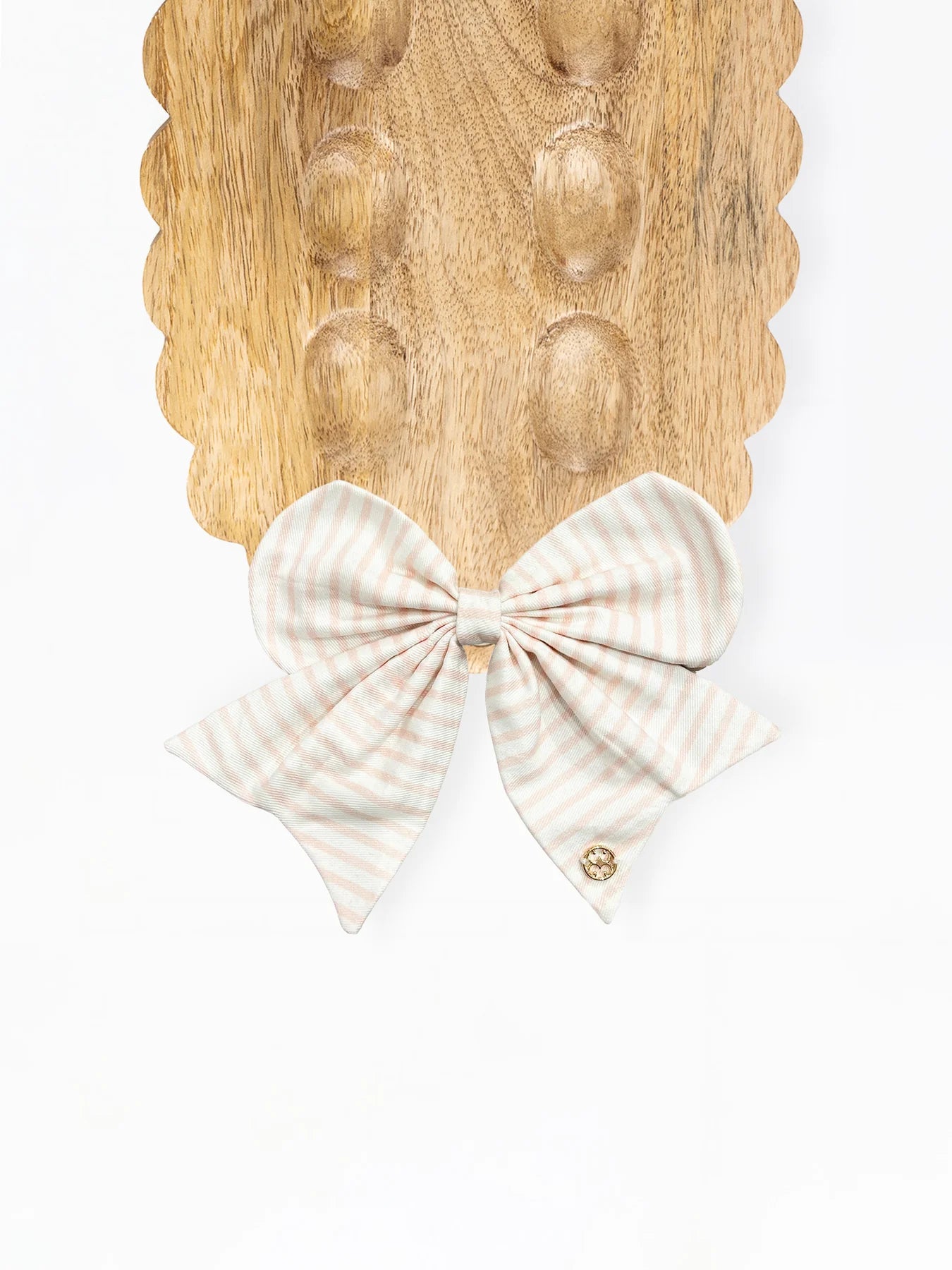 Magnetic Bow Pink Stripe