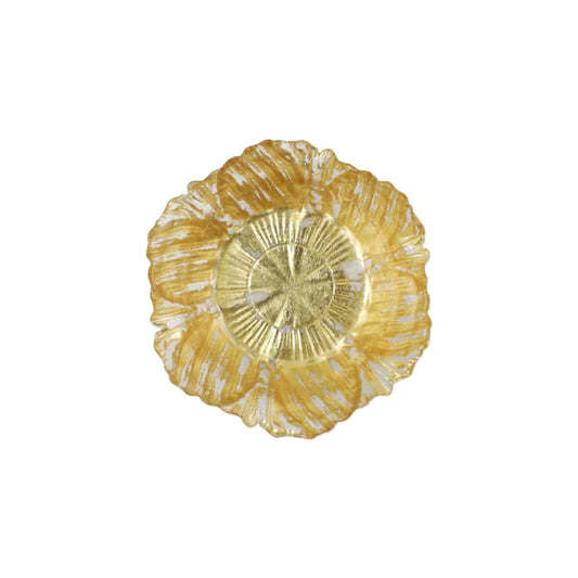 Gold Flower Bowl Rufolo Glass Small