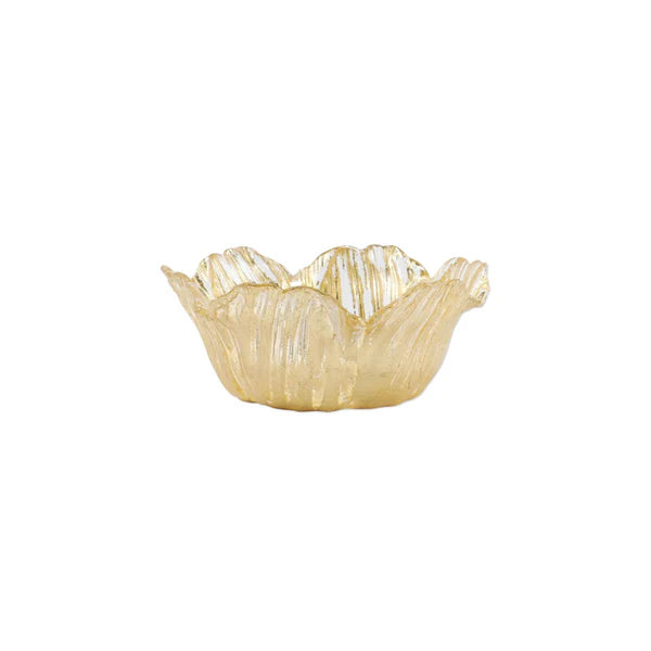 Gold Flower Bowl Rufolo Glass Small