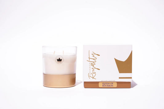 Christmas Boxed Glass Candle 14 oz. -Bourbon Royalty