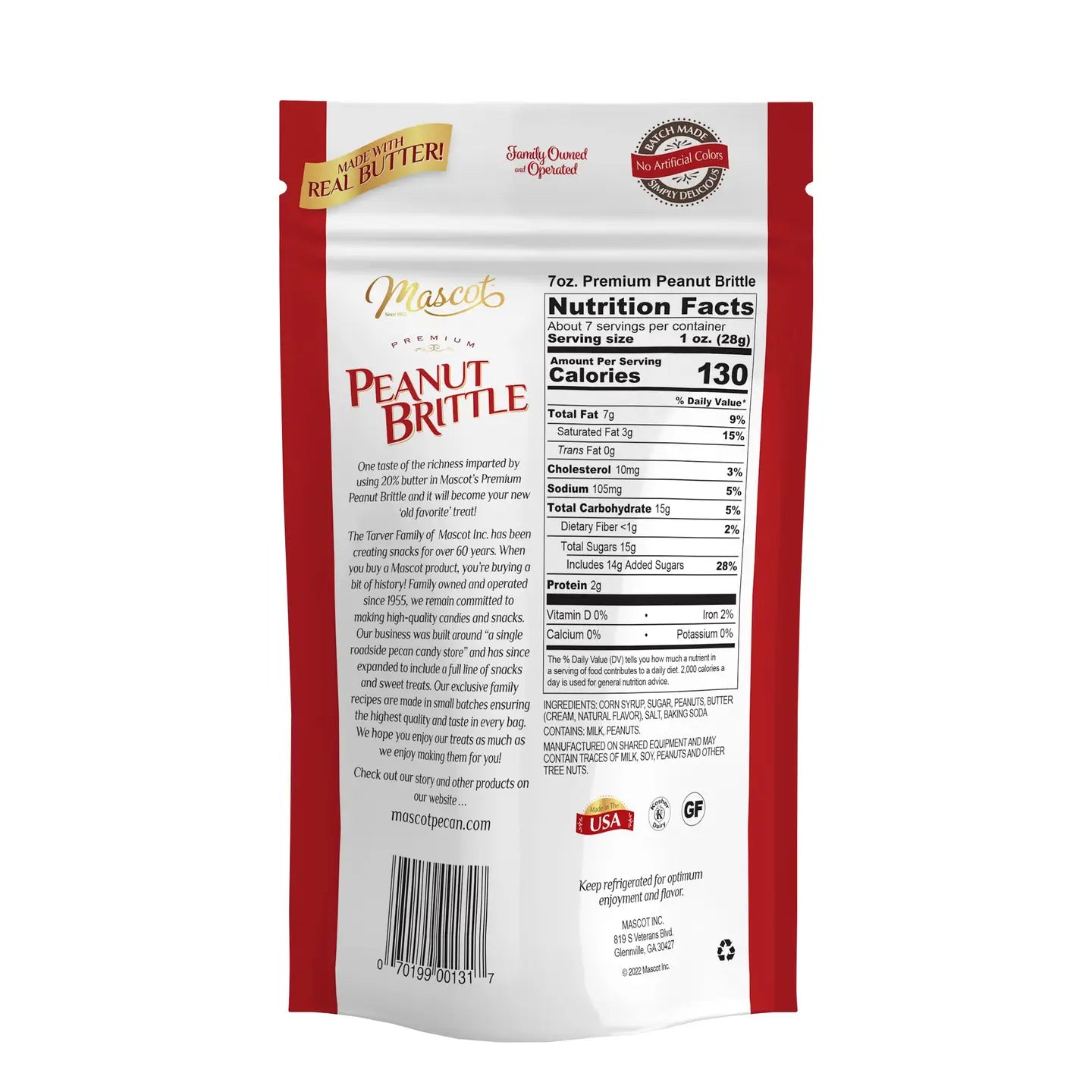 Thin & Crispy Peanut Brittle Bag
