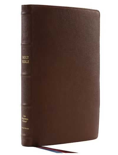 Bible NLJV Large Print Thinline Leather Brown