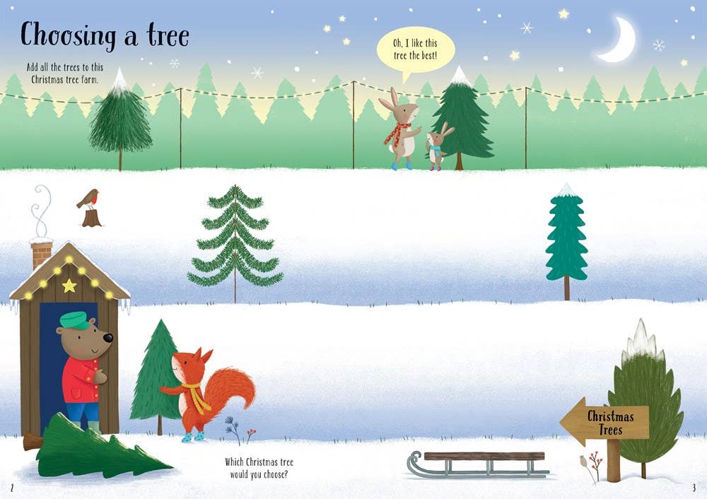 Sparkly Christmas Trees Book