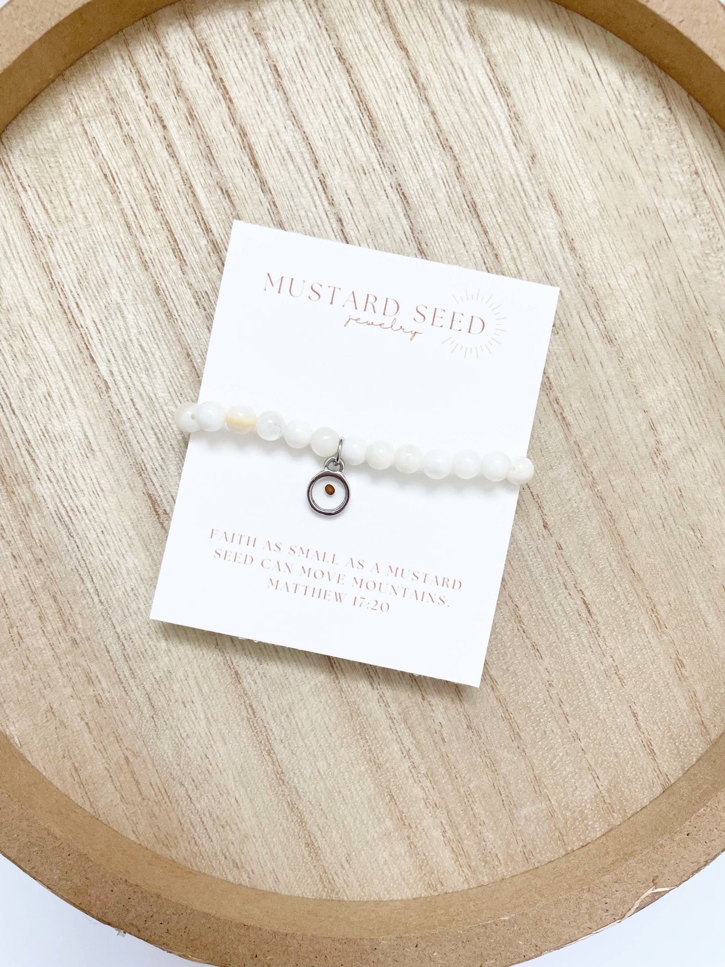 Mustard Seed Beaded Bracelet