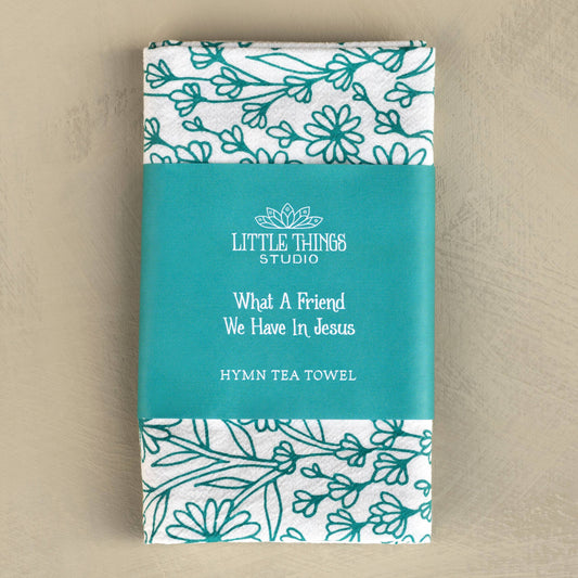 What A Friend Hymn Tea Towel