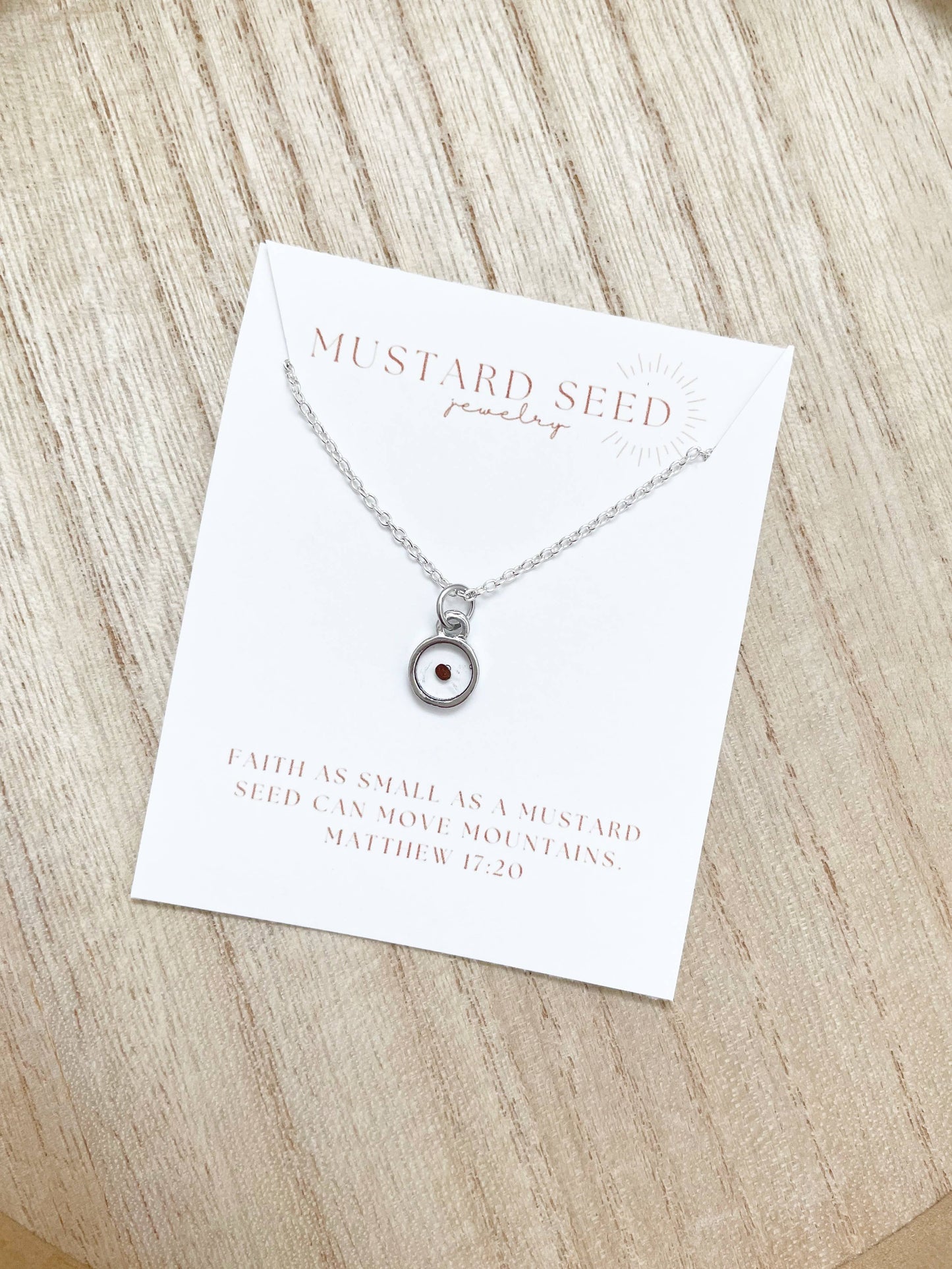 Silver Mustard Seed Necklace