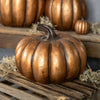 9" GOLD PUMPKIN