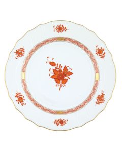 Dinner Plate Rust Chinese Bouquet