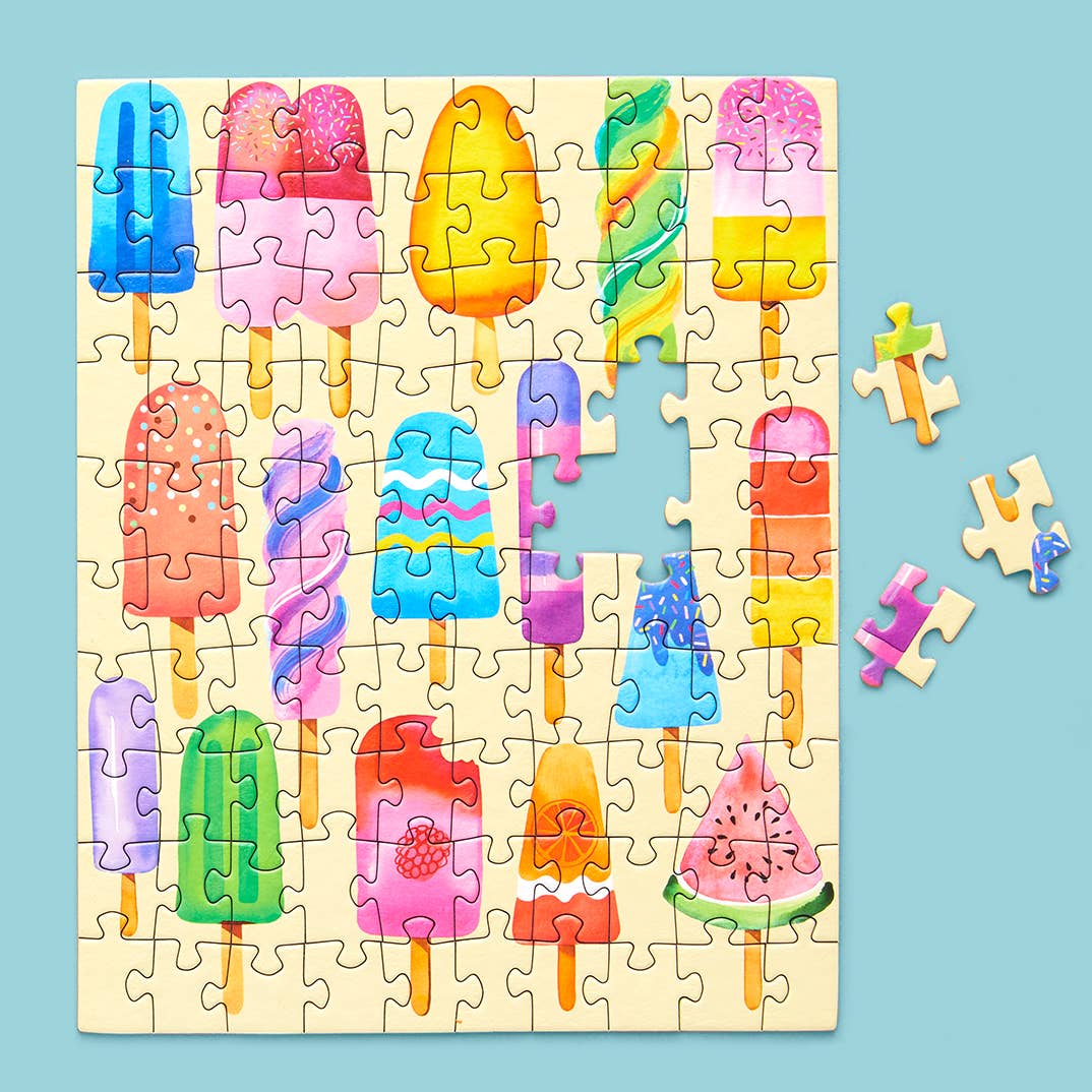 Puzzle Snap Popsicle Party 100 Piece