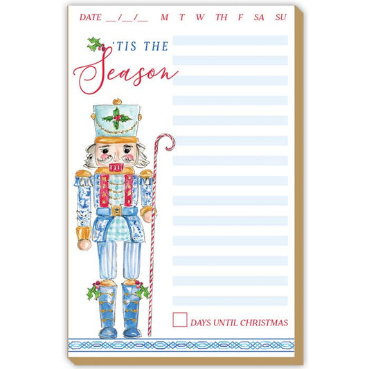 Tis The Season Chinoiserie Nutcracker Luxe Large Notepad