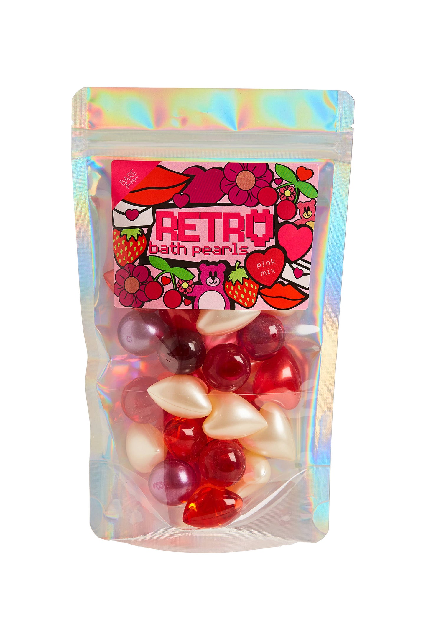 Retro 90's Pink Mix Bath Pearls