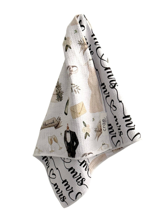 Mr and Mrs: Reversible Hand Towel