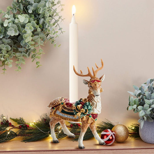 Standing Deer Candleholder-Fitz and Floyd
