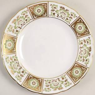 Salad Plate Derby Panel Green