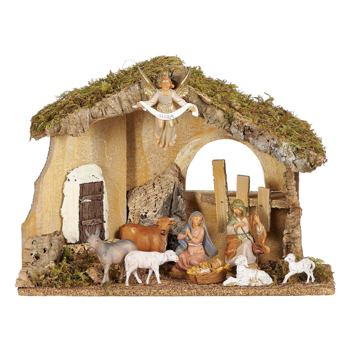 9-Figure Lighted Nativity Set-Fontanini