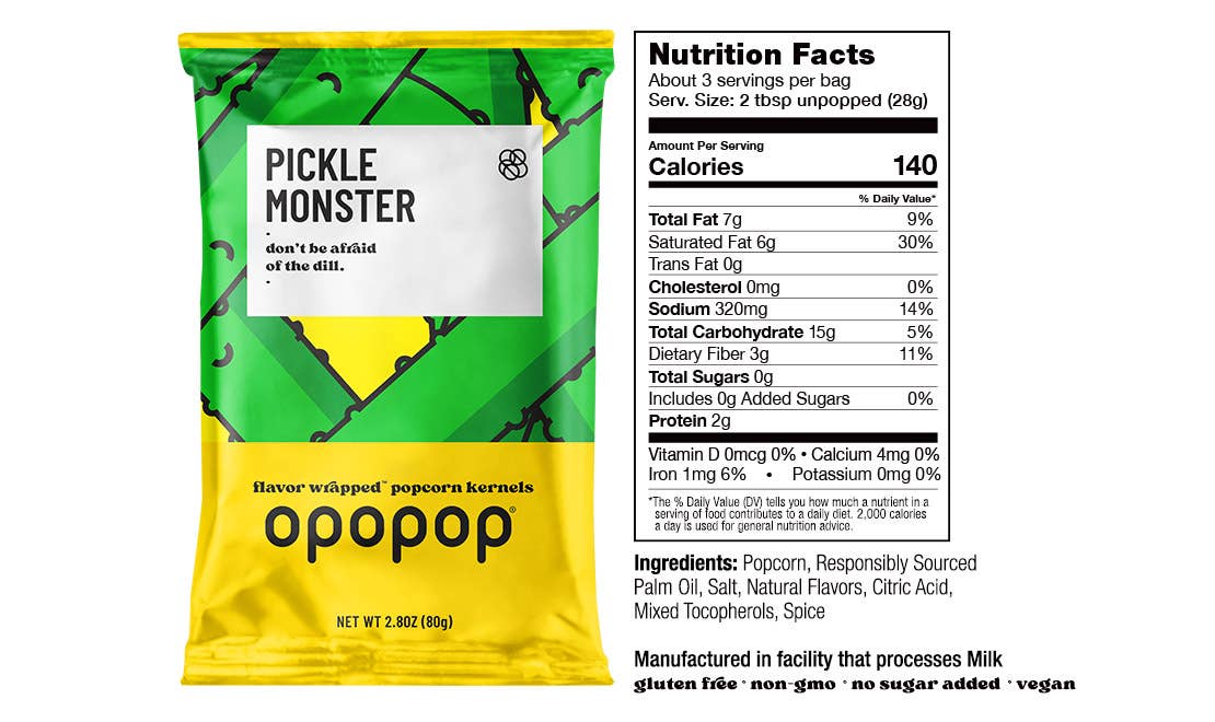Variety Show Flavor-Wrapped Popcorn Kernels Opopop