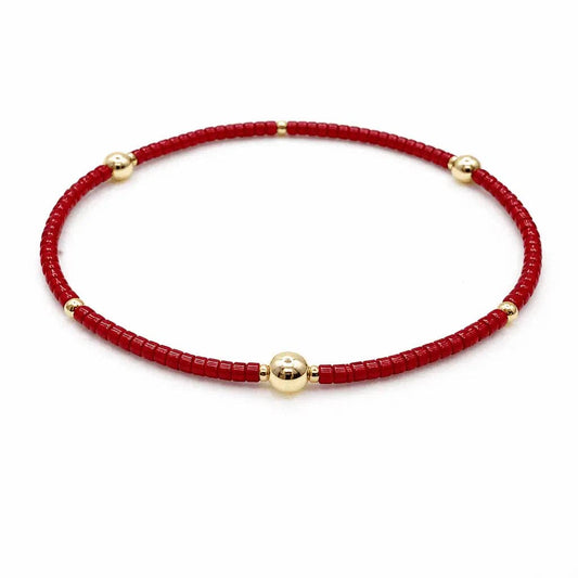 Crimson & Gold Game Day Bracelet-Erin Grey