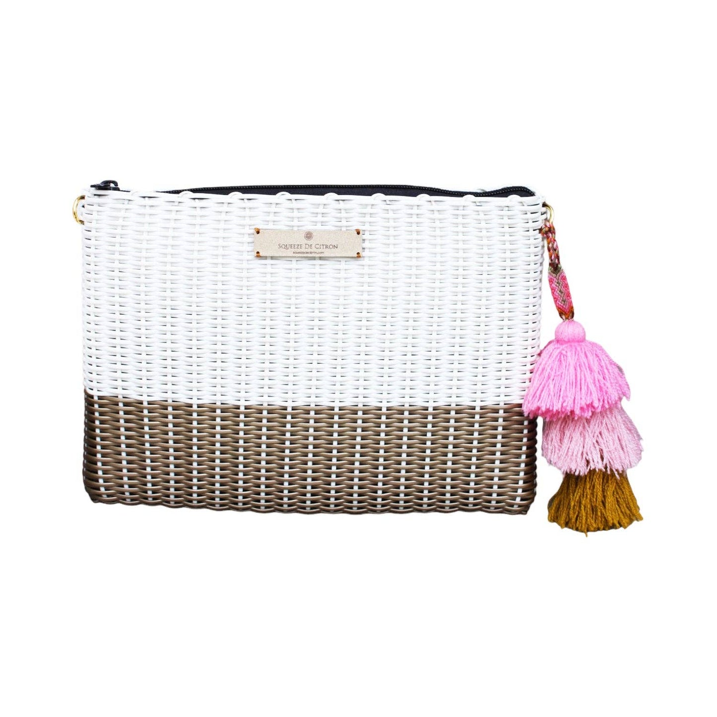 Clutch Large Gold Boardwalk Lemon Drop Citron