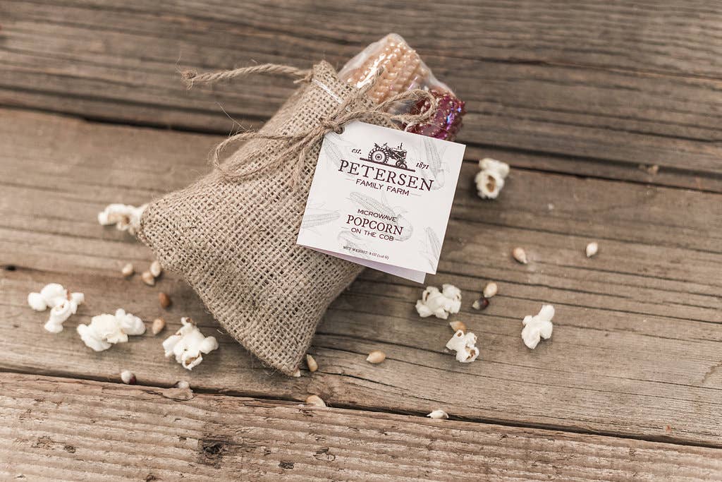 Microwave Popcorn on the Cob - Hand-Harvested & Burlap